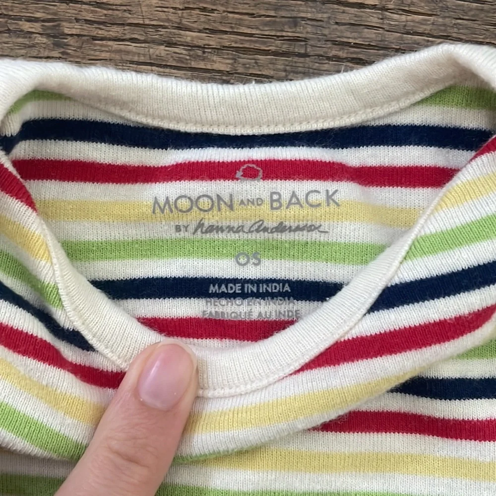 Hanna Andersson Striped cotton onesie for infant